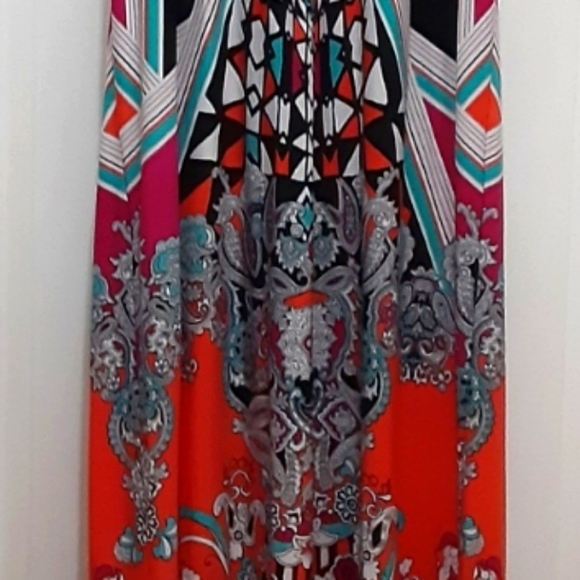 RONI NICOLE MULTI COLOR MAXI DRESS - Picture 6 of 8